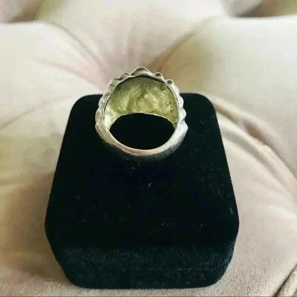 Vintage Silver 925 Chunky Dome Ring Sz 7.5 - Picture 3 of 7